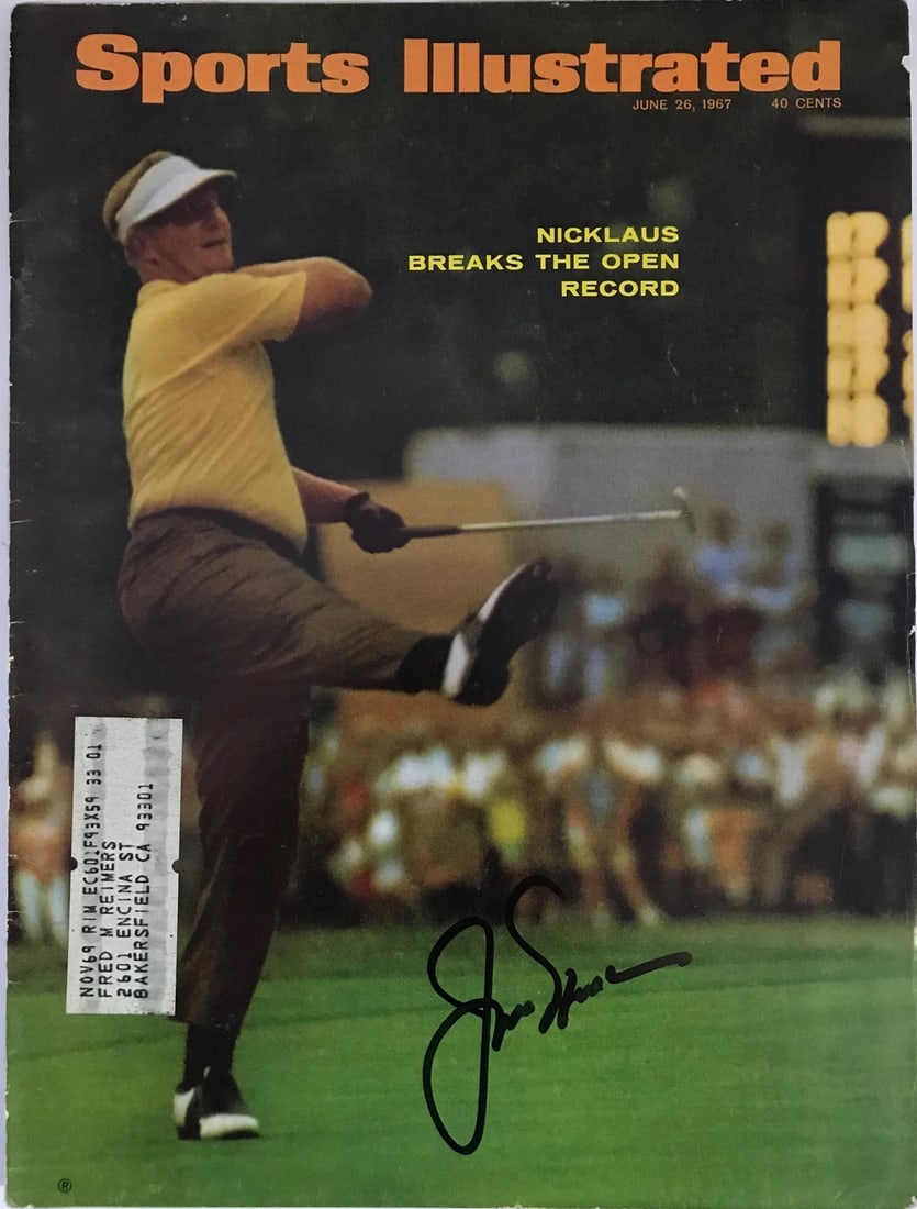 Sports Illustrated Magazine signed by Jack Nicklaus on June 26, 1967: Sports Illustrated Magazine signed by Jack Nicklaus on June 26, 1967 Item Specifics: Brand: James Spence Authentication (JSA) Jack Nicklaus Autographed Sports Illustrated Magazine June 26,1967 signed