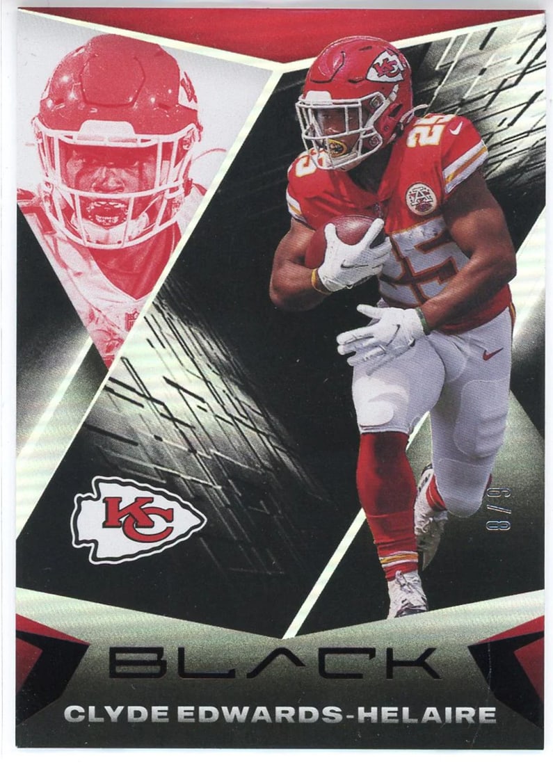 Clyde Edwards Helaire Panini Black Card 2021 (1 of 2)