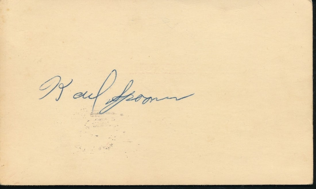 Karl Spooner Brooklyn Dodgers Signed/ Autographed 1955 GPC Postcard 210300 (1 of 2)