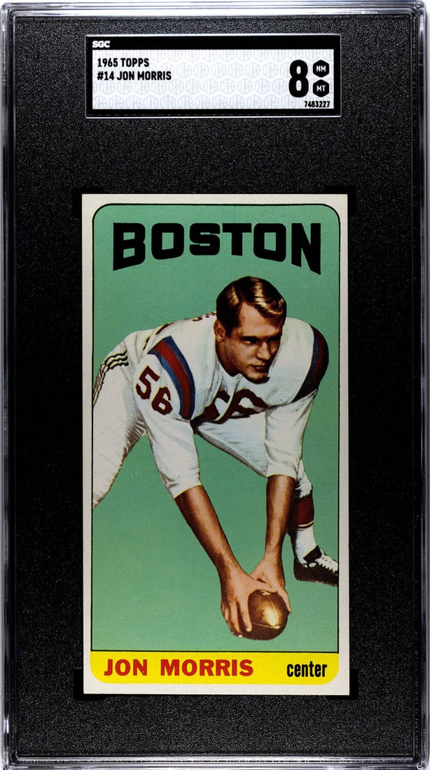 Jon Morris 1965 Topps #14 SGC 8 (1 of 2)