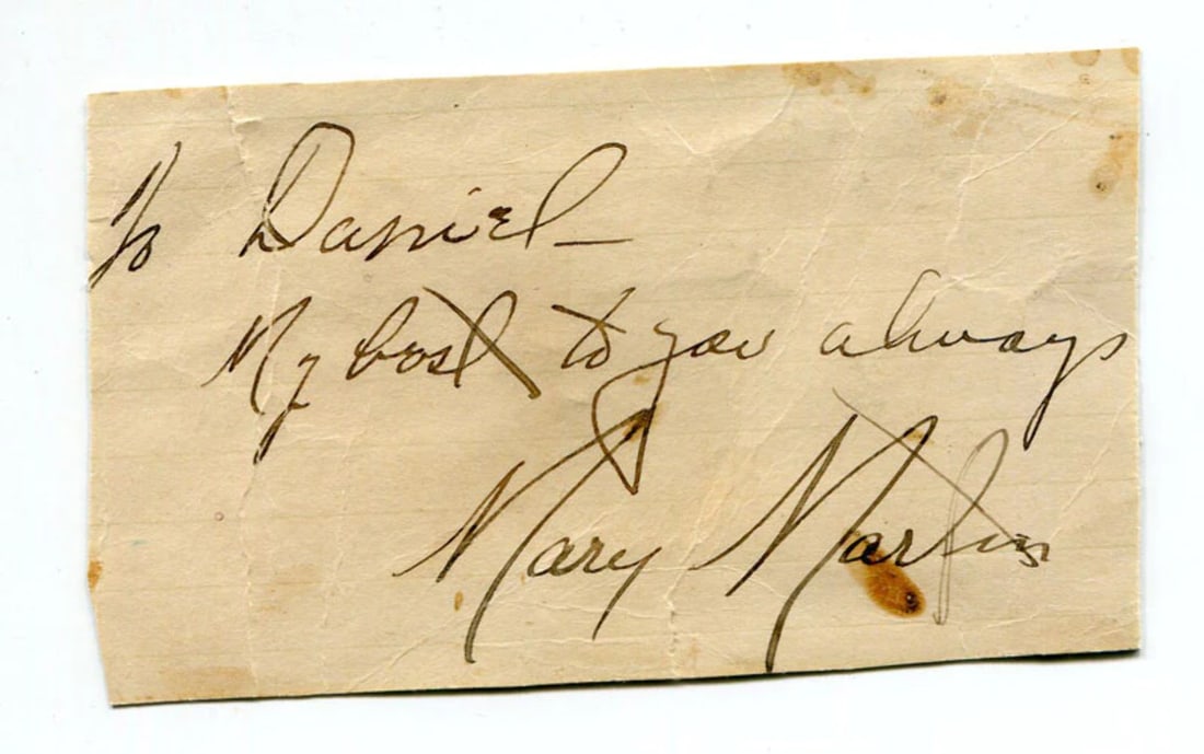 Mary Martin Autographed Cut (JSA) (1 of 2)