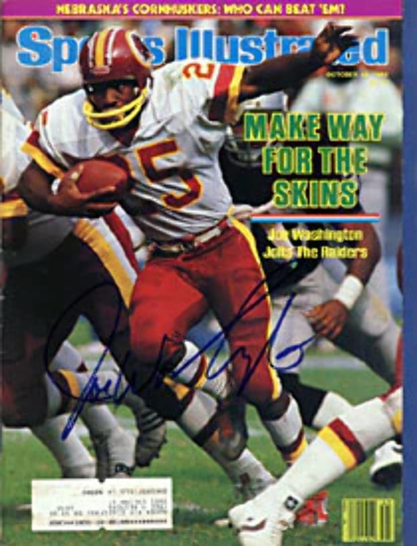 Joe Washington Signed Sports Illustrated Magazine - 1983 (1 of 1)