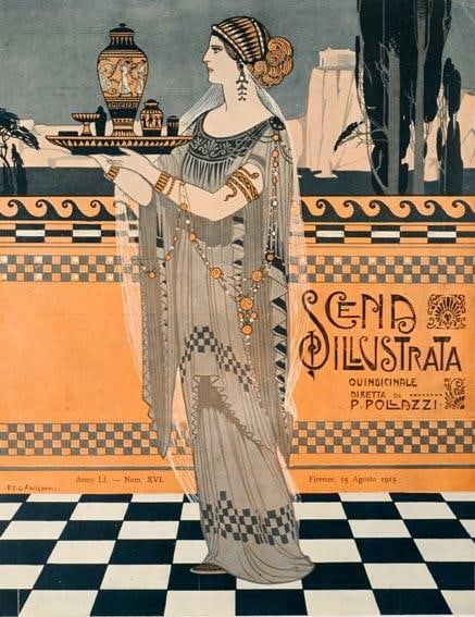 Scena Illustrata Arts Literature Musicegyptian Woman By Giuseppe Anichini 1900: Scena Illustrata Arts Literature Musicegyptian Woman By Giuseppe Anichini 1900 Item Specifics: Artist: GIUSEPPE ANICHINI Style: Art Nouveau Date Of Creation: 1900 CIRCA Year Of Production: 1900 CIRCA 