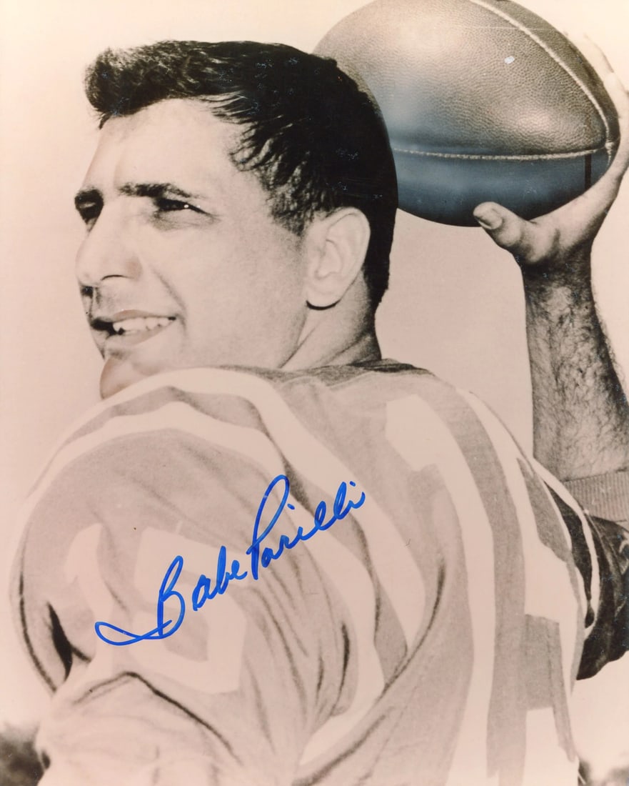 Babe Parilli Autographed 8x10 Football Photo (1 of 1)
