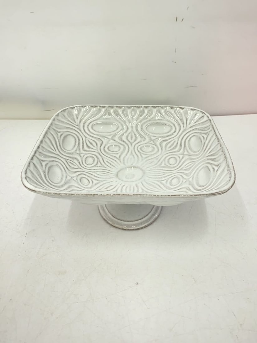 Ceramic French Plate White Collectible Tableware from Astier de Villatte Square (1 of 4)