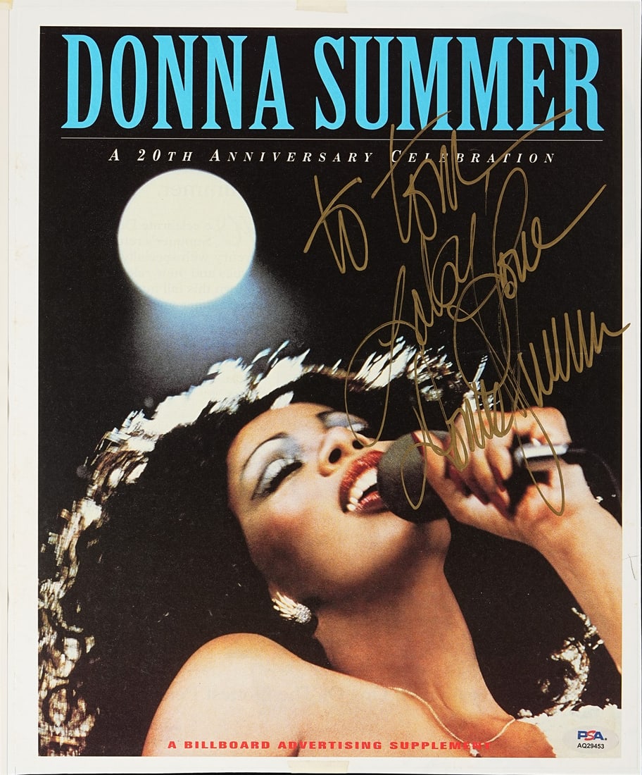 Donna Summer Performer Signed/ Inscribed 11x14 Magazine Photo PSA/ DNA 205151 (1 of 3)