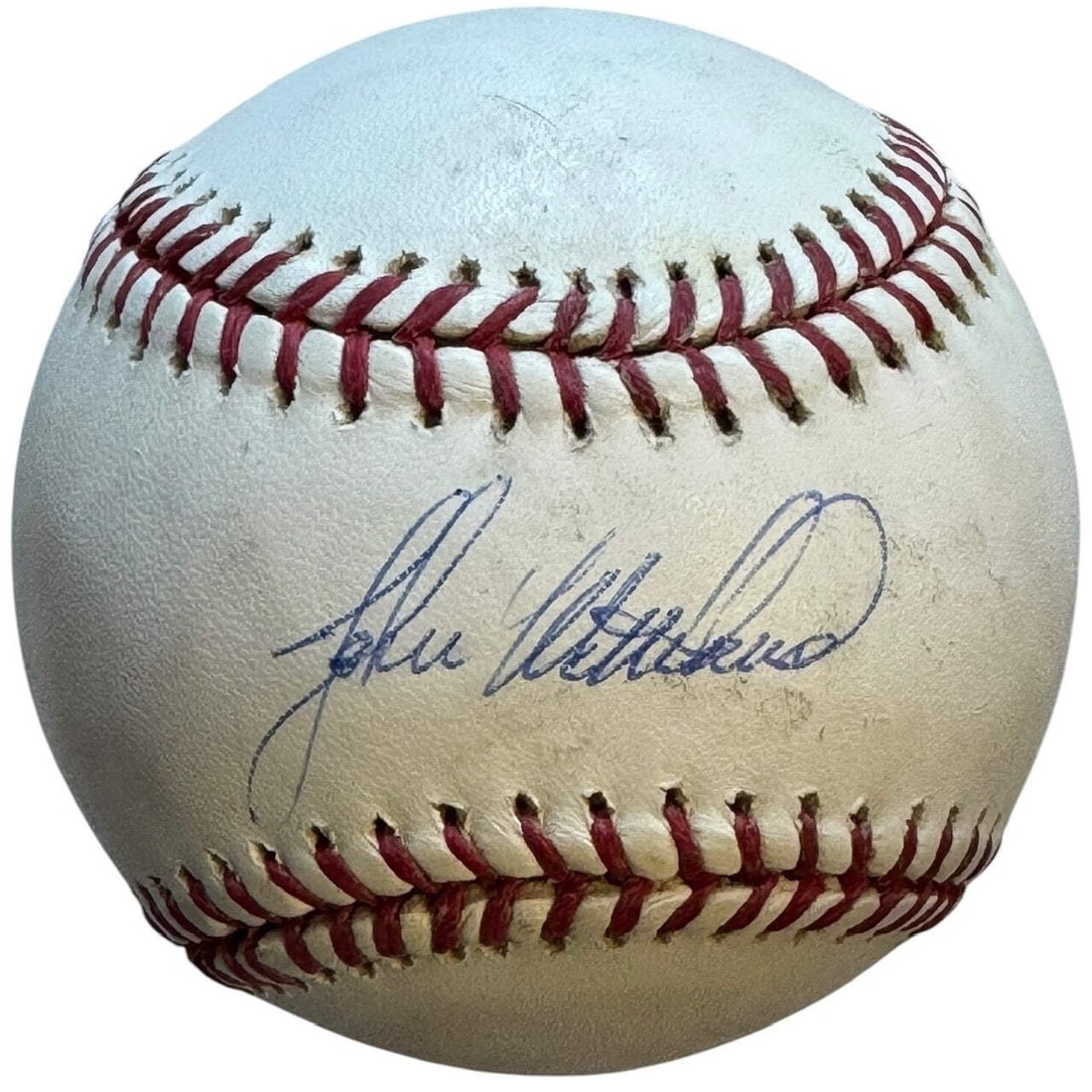 John Wetteland Autographed Official Baseball Major League (1 of 2)