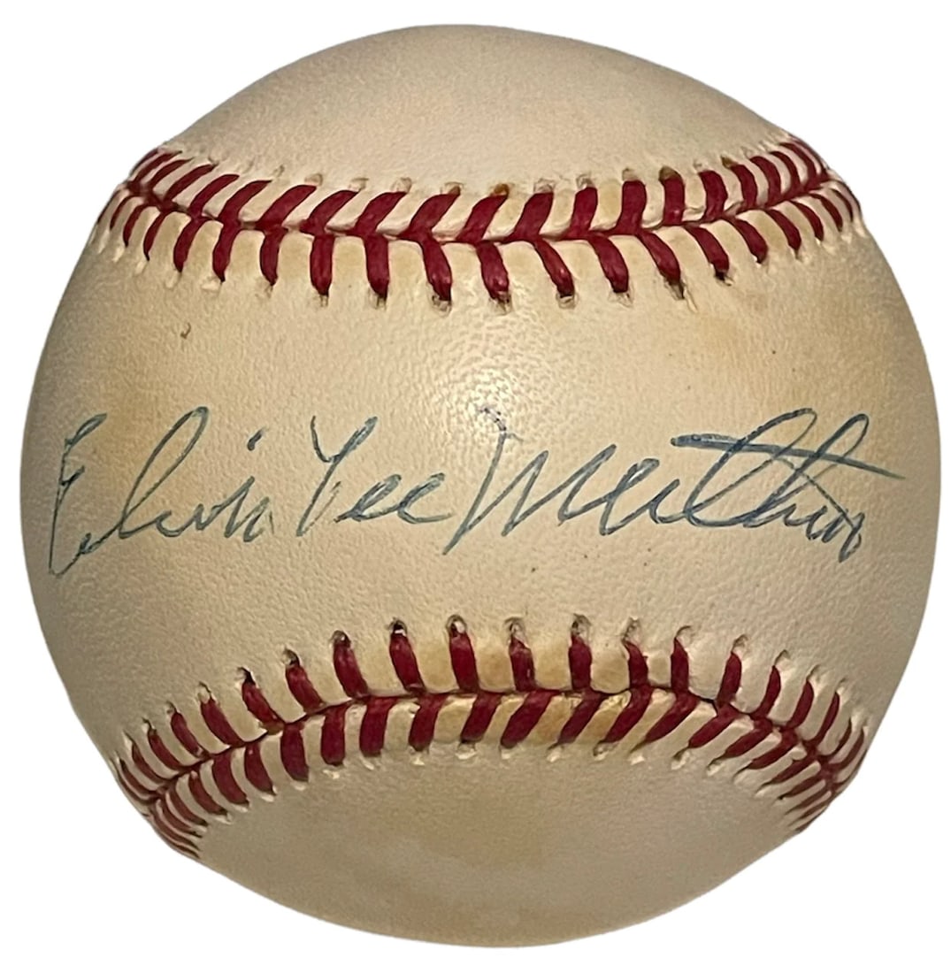 Edwin Lee Mathews Autographed Official William D White National Baseball (1 of 3)