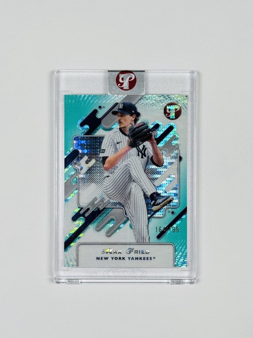 PRISTINE MAX FRIED ALBERT PUJOLS TOPPS 2025 REVERSE ERROR #217: PRISTINE MAX FRIED ALBERT PUJOLS TOPPS 2025 REVERSE ERROR #217 Standard League baseball card featuring Max Fried, signed by Albert Pujols, in pristine condition with a print run of /199. This card sho