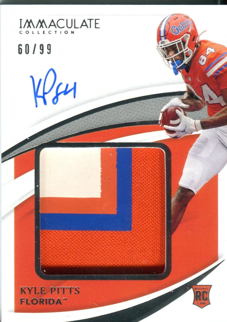 Collegiate Rookie Autographed Worn Game Immaculate Pitts Jersey 2021 (1 of 2)