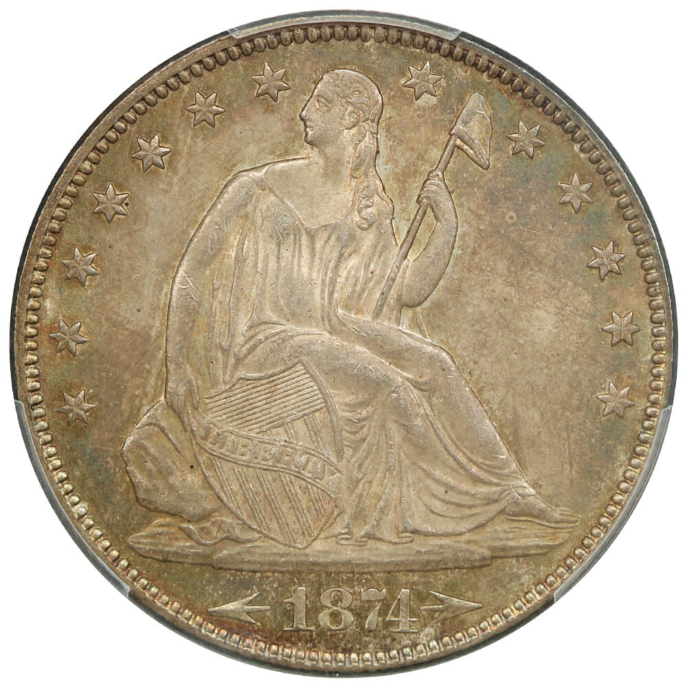 1874 50C PCGS MS65 (Arrows) - 3