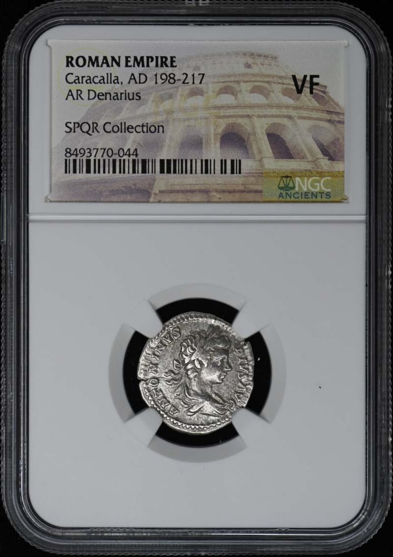 Caracalla, AD 198-217 ROMAN EMPIRE AR Denarius NGC VF20 (1 of 1)