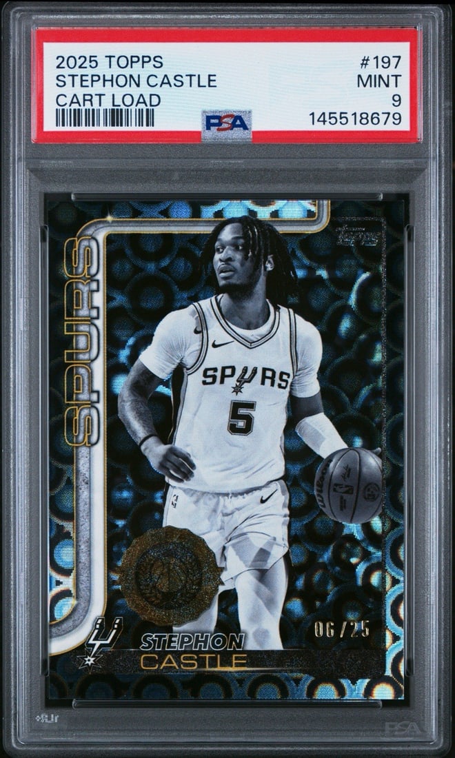 2025 TOPPS STEPHON CASTLE #197 CART LOAD/ 25 PSA 9 (1 of 3)