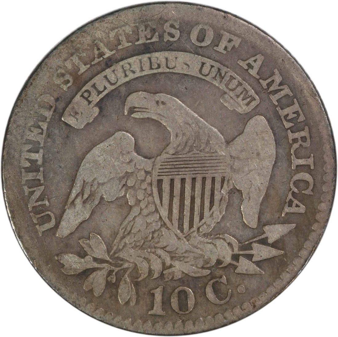 1827 Bust Silver Dime G Uncertified - 2