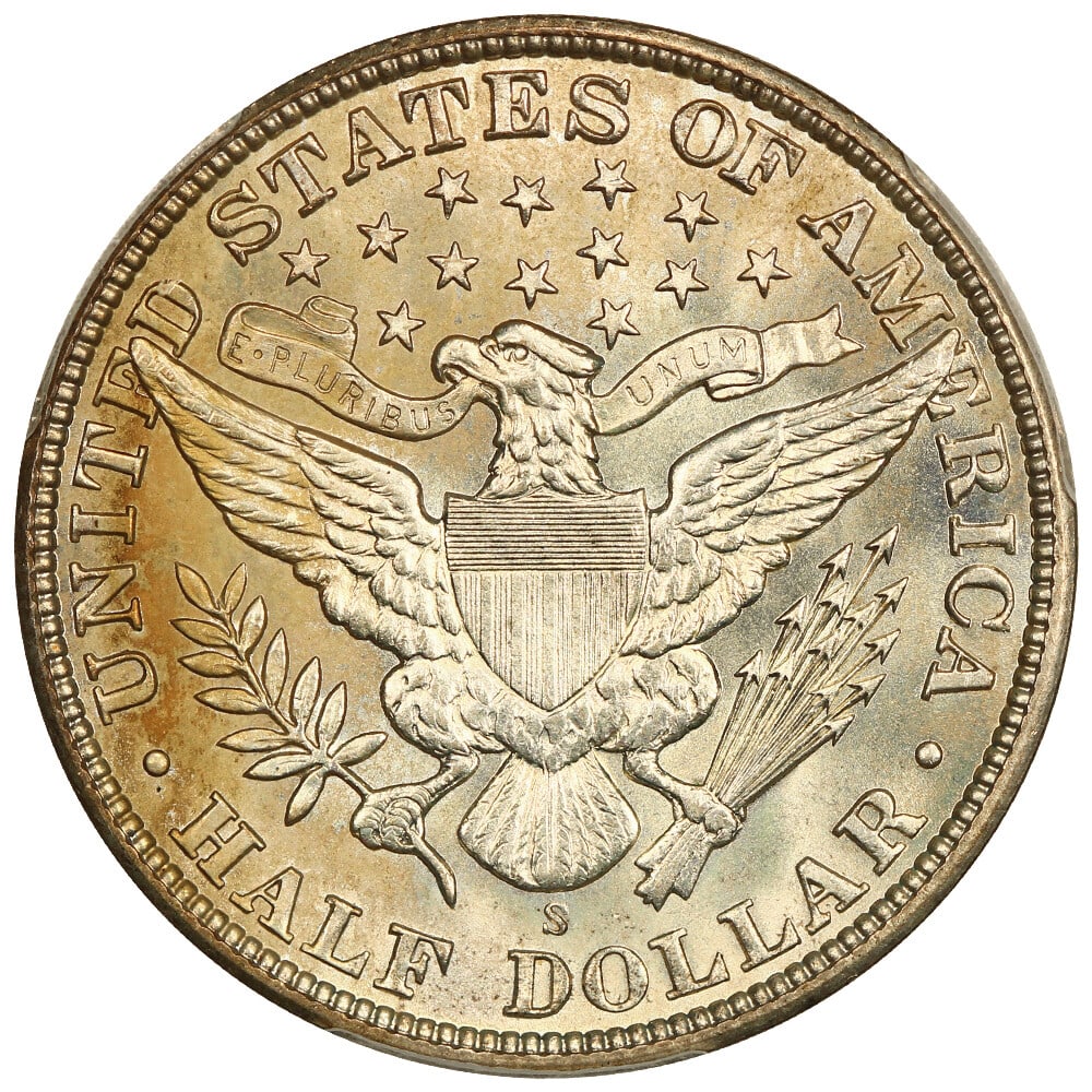 PCGS MS66+ 1911-S 50C - 4