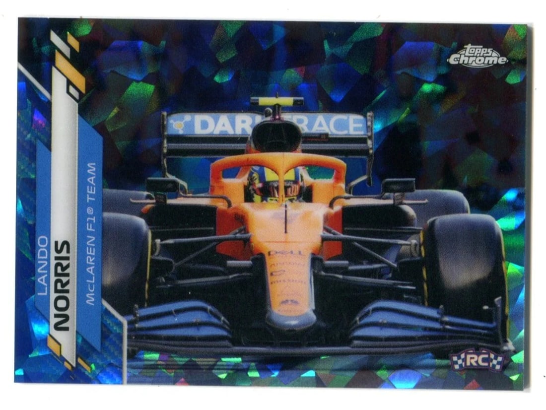 Blue Chrome Topps Ice Lando Norris #27 (1 of 2)