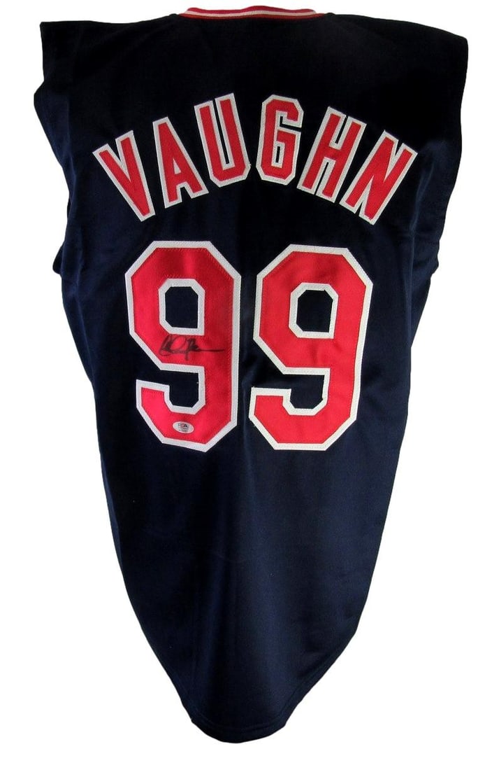 Charlie Sheen Autographed Custom Inscribed Jersey "Major League" PSA/ DNA 205125 (1 of 5)