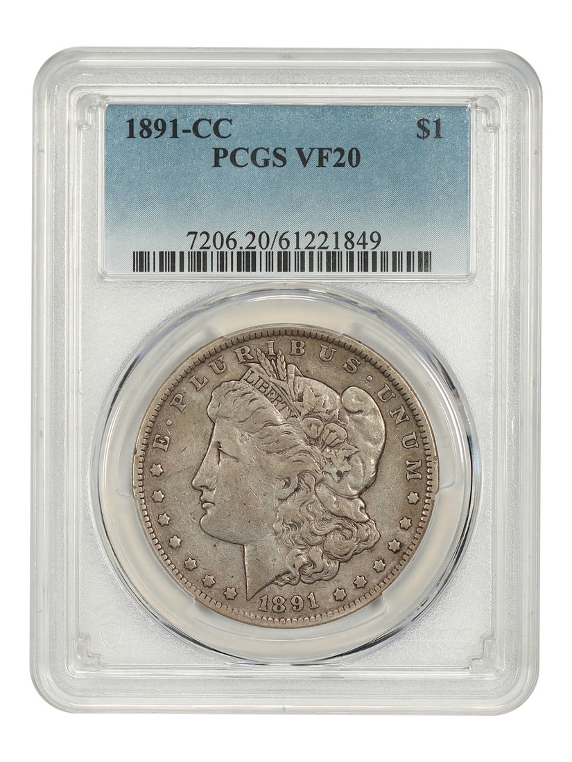 Morgan Dollar - Scarce Date - 1891-CC PCGS: Morgan Dollar - Scarce Date - 1891-CC PCGS The 1891-CC Morgan Dollar, certified by PCGS, boasts its unique mint mark and scarce date, making it a notable addition to any collection. This circulated co
