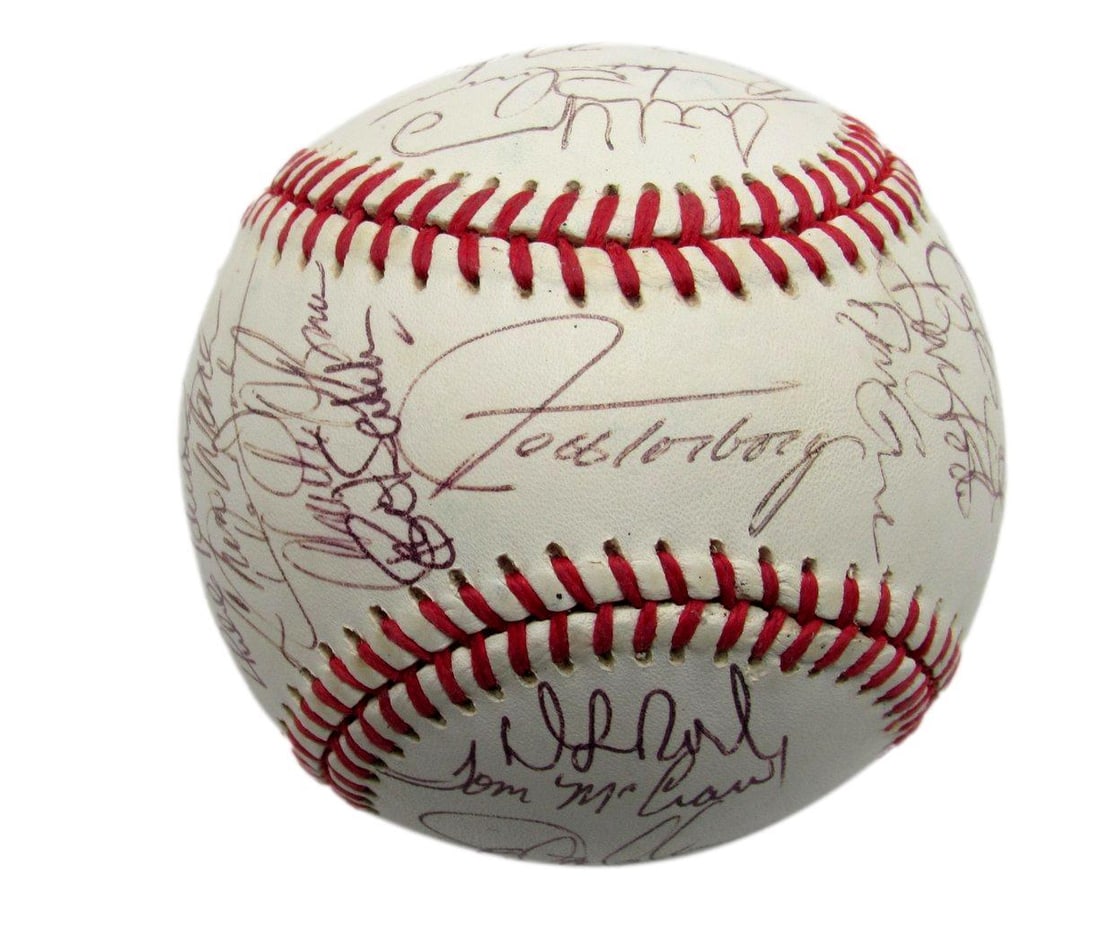 Mets Team Signed BY Players GOODEN Cone Torborg 31 on 187271 Baseball (1 of 6)