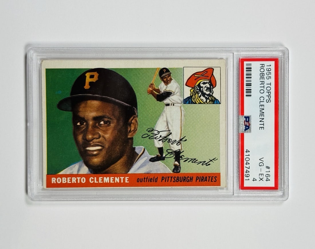 ROBERTO CLEMENTE TOPPS 1955 #164 PSA 4 (1 of 2)