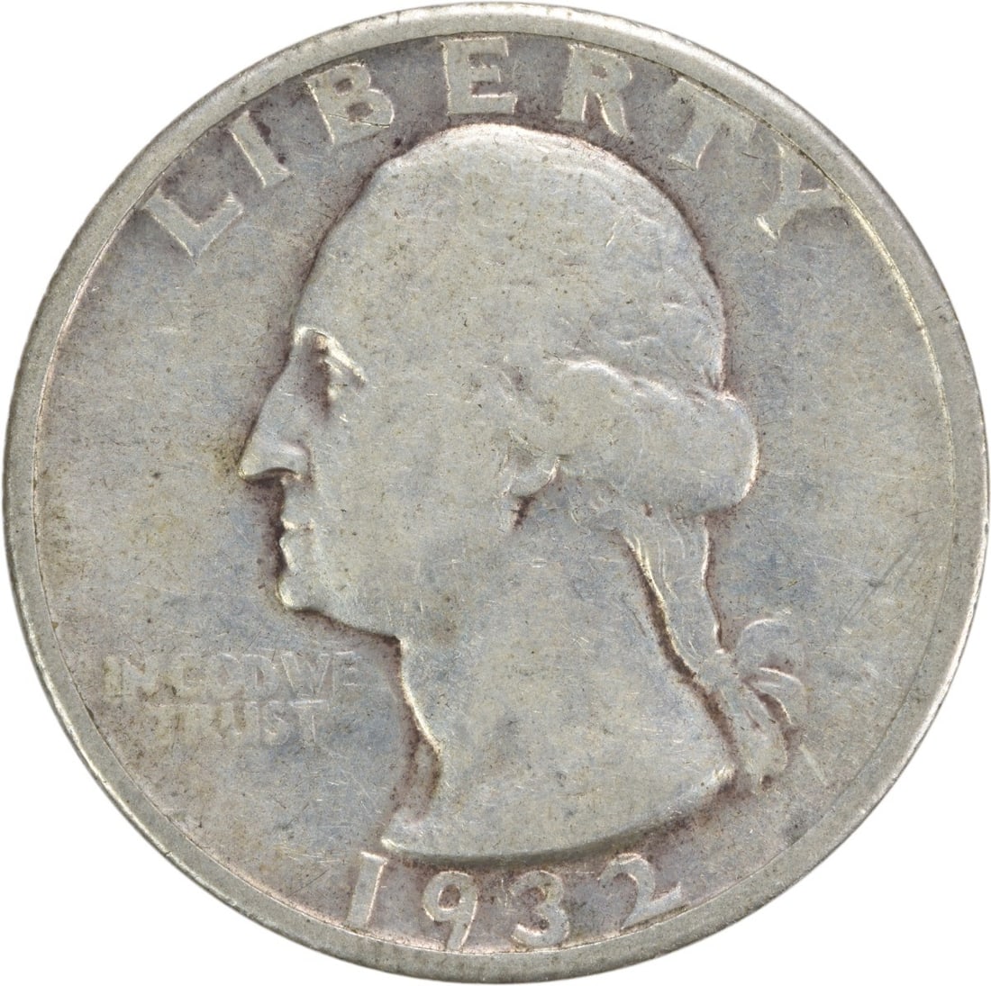 1932-S Washington Silver Quarter VF Uncertified: 1932-S Washington Silver Quarter VF Uncertified The 1932-S Washington Silver Quarter is a circulated coin with a rich history, bearing the signature of John Flanagan, its renowned designer. With a min