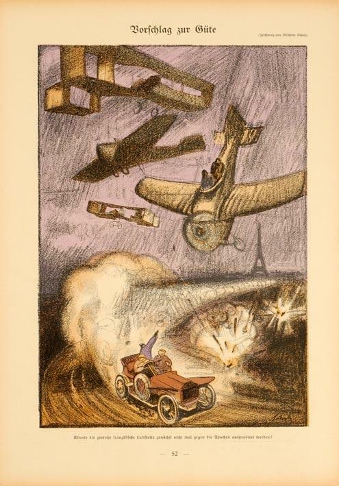Plane War 1913 By Linen Original Simplicissimus On (1 of 1)