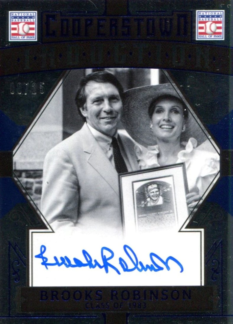 Robinson Brooks Autographed Cooperstown Card 2015 Panini (1 of 1)