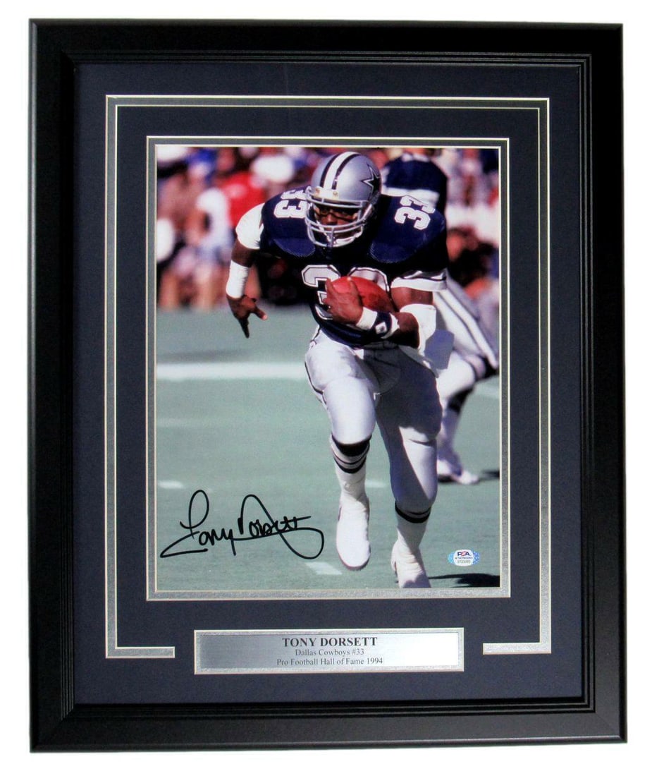 Dorsett Tony HOF signed photo autographed framed PSA DNA 164030 Cowboys 11x14 (1 of 4)