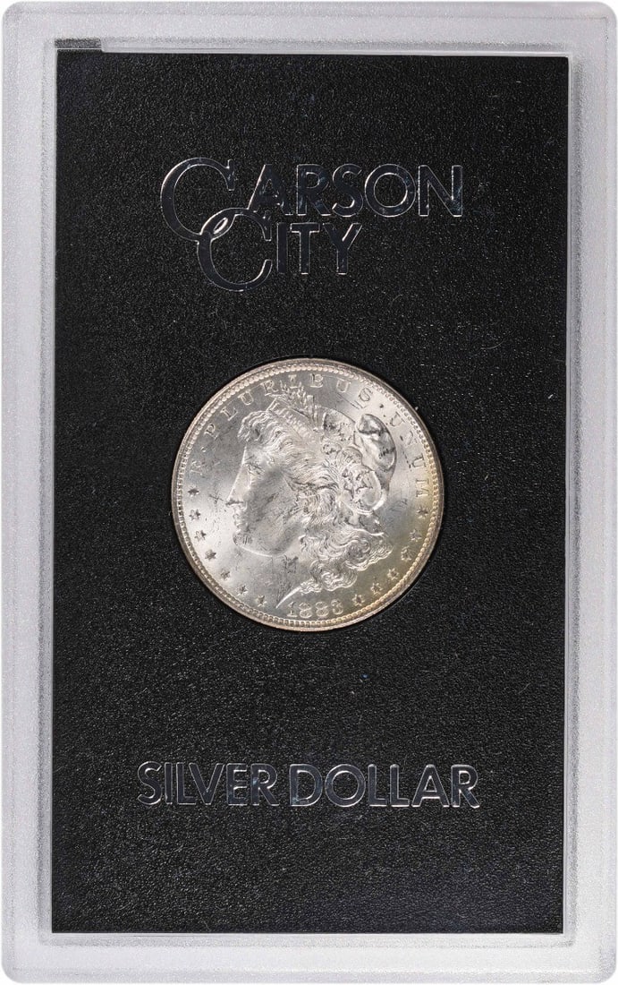 Morgan Silver Dollar Brilliant Uncirculated 1883 CC GSA Holder Pack: Morgan Silver Dollar Brilliant Uncirculated 1883 CC GSA Holder Pack The Morgan Silver Dollar Brilliant Uncirculated 1883 CC GSA Holder Pack features an uncirculated coin with a rich history, minted