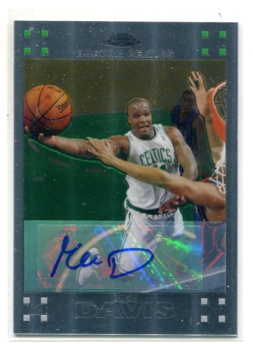Glenn Davis 2007-08 Topps Chrome #112 Autographed Card (425/ 999) (1 of 1)