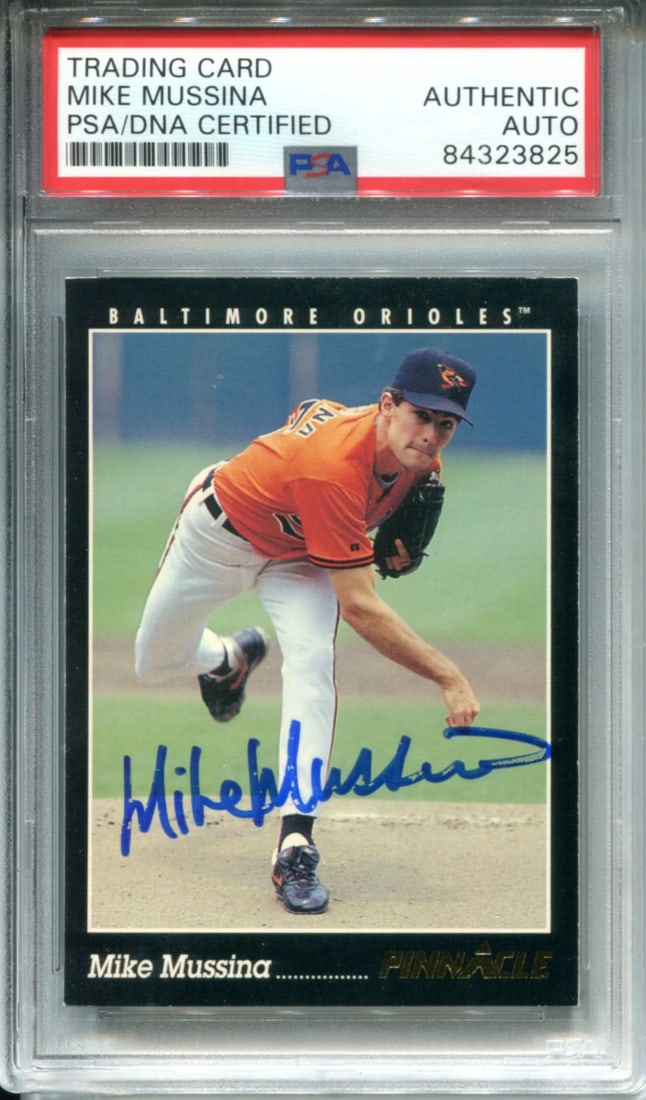 Mike Mussina Autographed 1993 Score Pinnacle Card (PSA) (1 of 1)