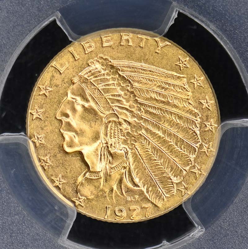 1927 $2.50 Indian Head PCGS MS63 - 2