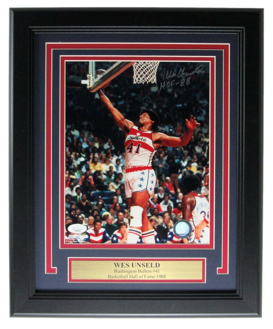 Wes Unseld HOF Washington Bullets Signed/ Autograped 8x10 Photo Framed JSA 161481: Wes Unseld HOF Washington Bullets Signed/ Autograped 8x10 Photo Framed JSA 161481 Item Specifics: Product: Photo Original/Reprint: Original Autograph Authentication: JSA Team: Washington Bullets Leagu