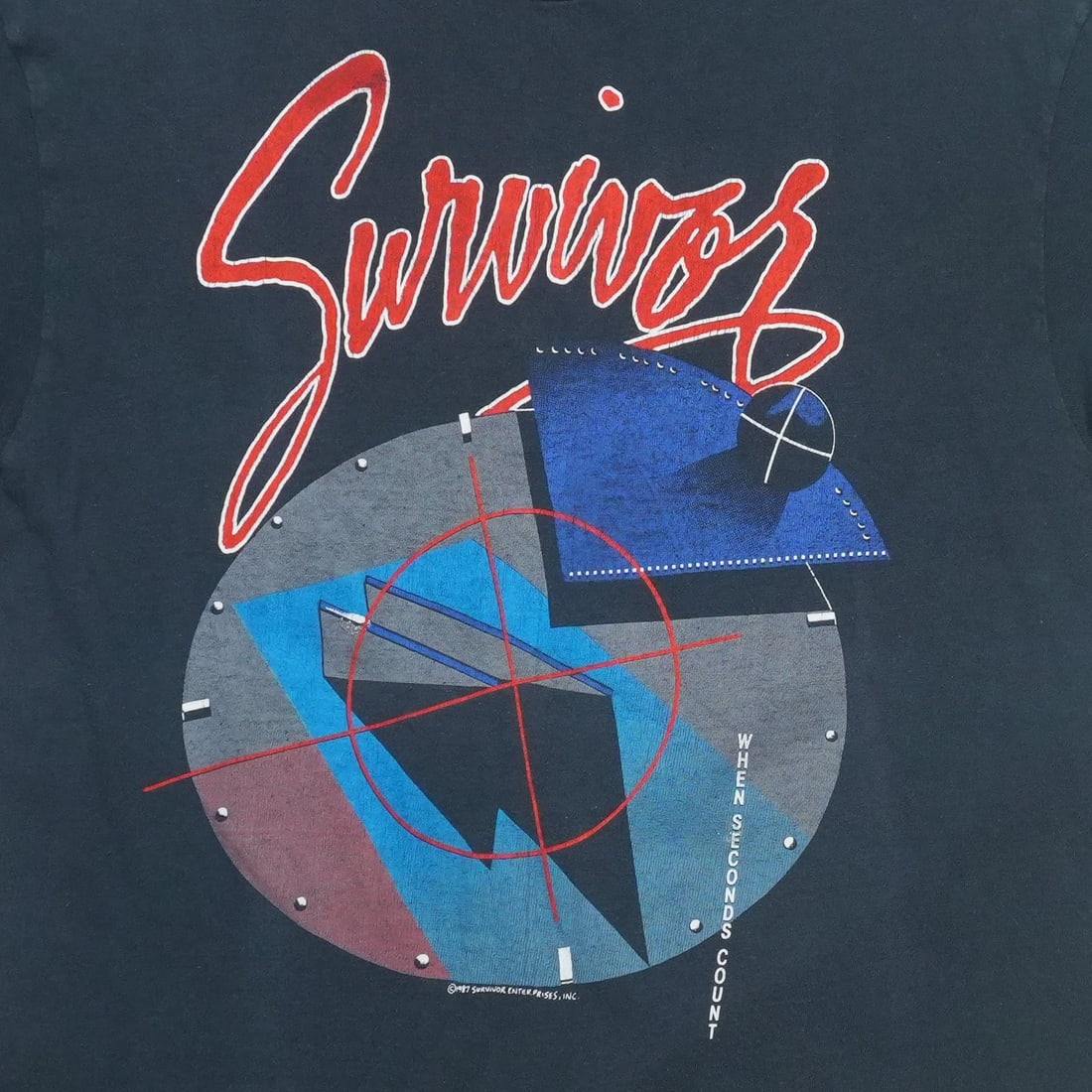1987 Survivor When Seconds Count Shirt - 3