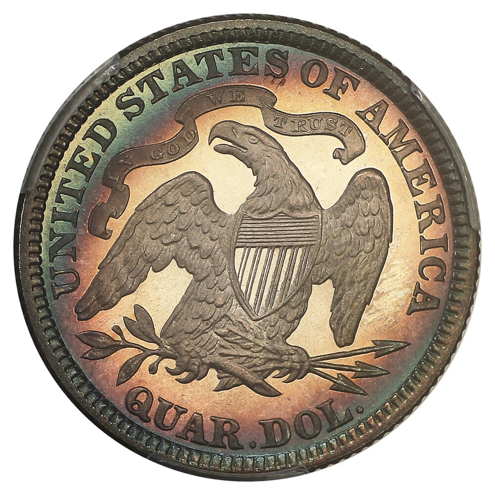 PCGS PR67+CAM 1890 25C ex: Simpson - 6