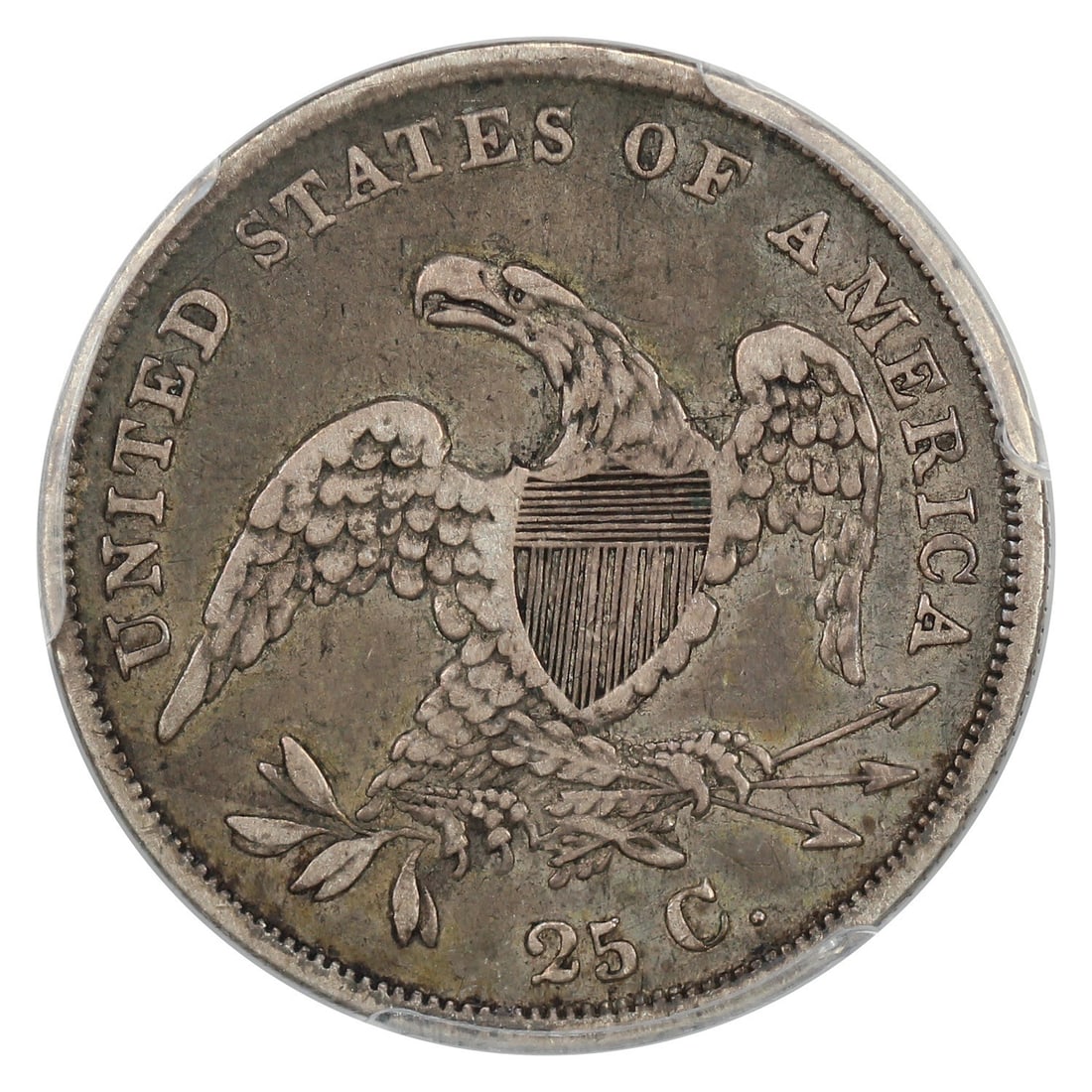 VF30 Capped Bust Quarter 25C 1835 PCGS - 4