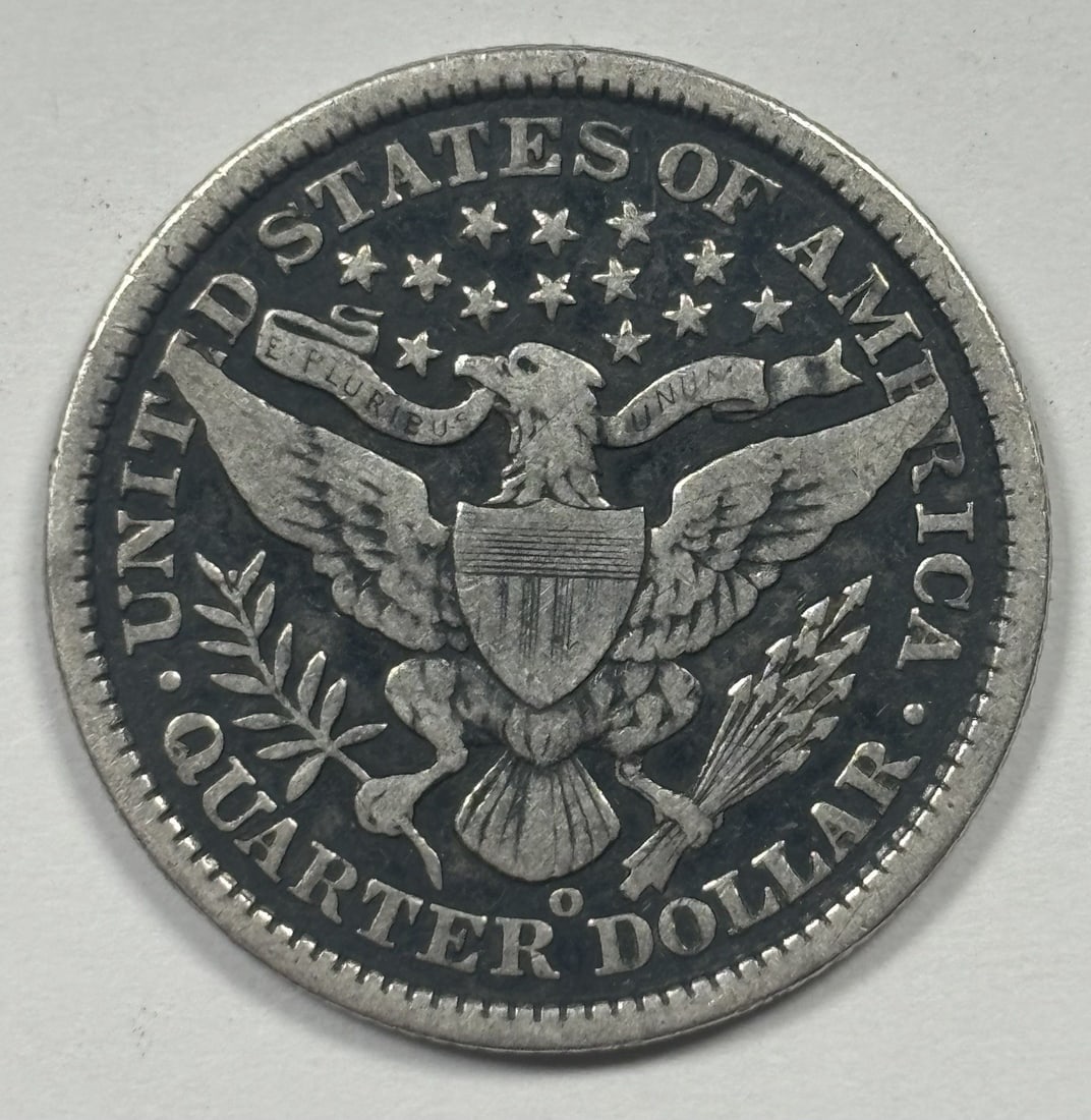 BARBER QUARTER FINE 1896 O - 2