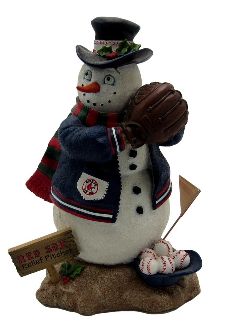 Mint Red Sox Snowman Statue COA Limited Edition Box Danbury Figurine 207819 (1 of 7)