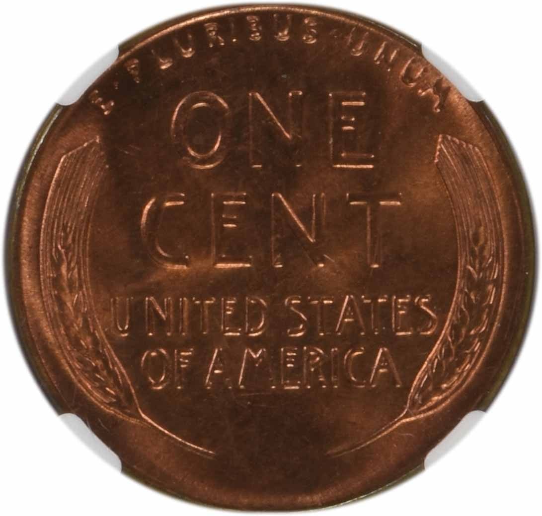 1954 Lincoln Cent MS67RD NGC - 3
