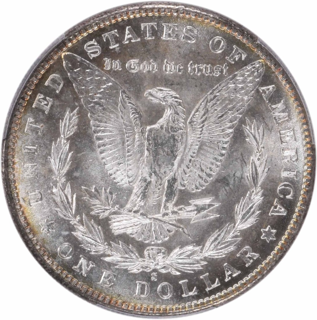 Morgan Silver Dollar 1888-S MS63 PCGS - 3