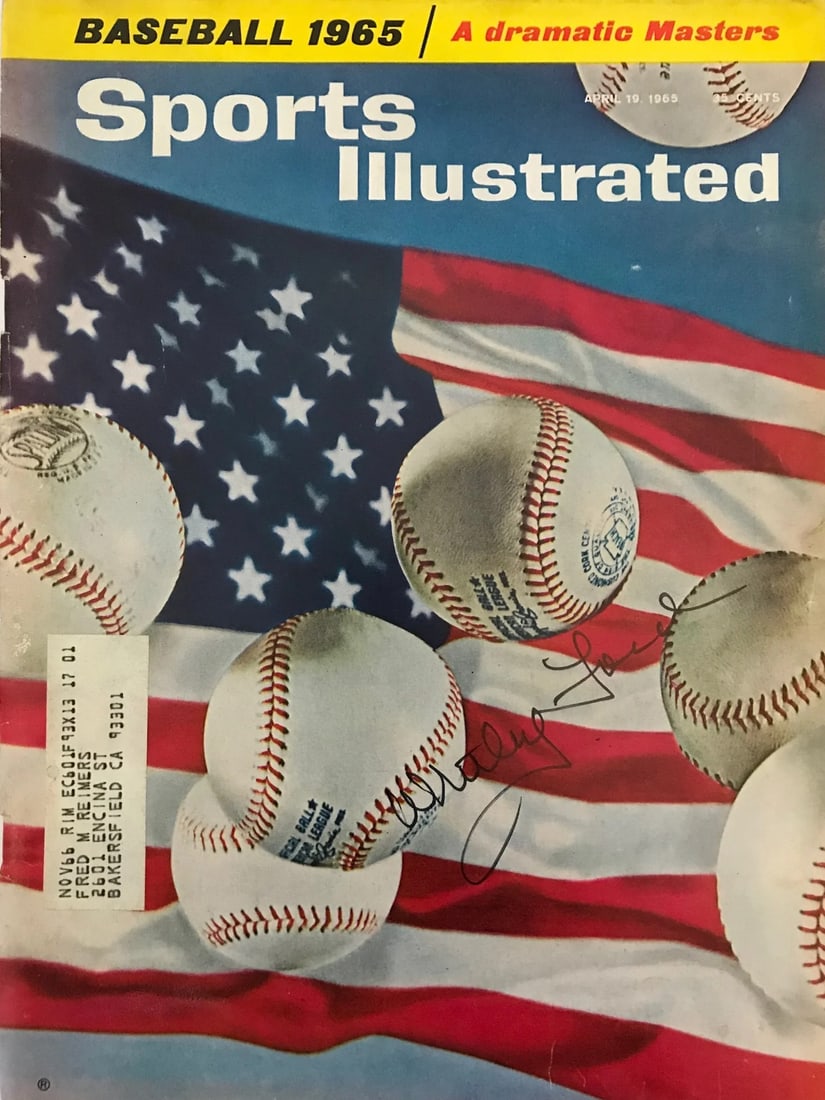 Sports Illustrated April 19 1965 Signed By Whitey Ford: Sports Illustrated April 19 1965 Signed By Whitey Ford Item Specifics: This is a Whitey Ford Autographed Sports Illustrated Magazine Signed in black sharpie across the front of the magazine Magazine i