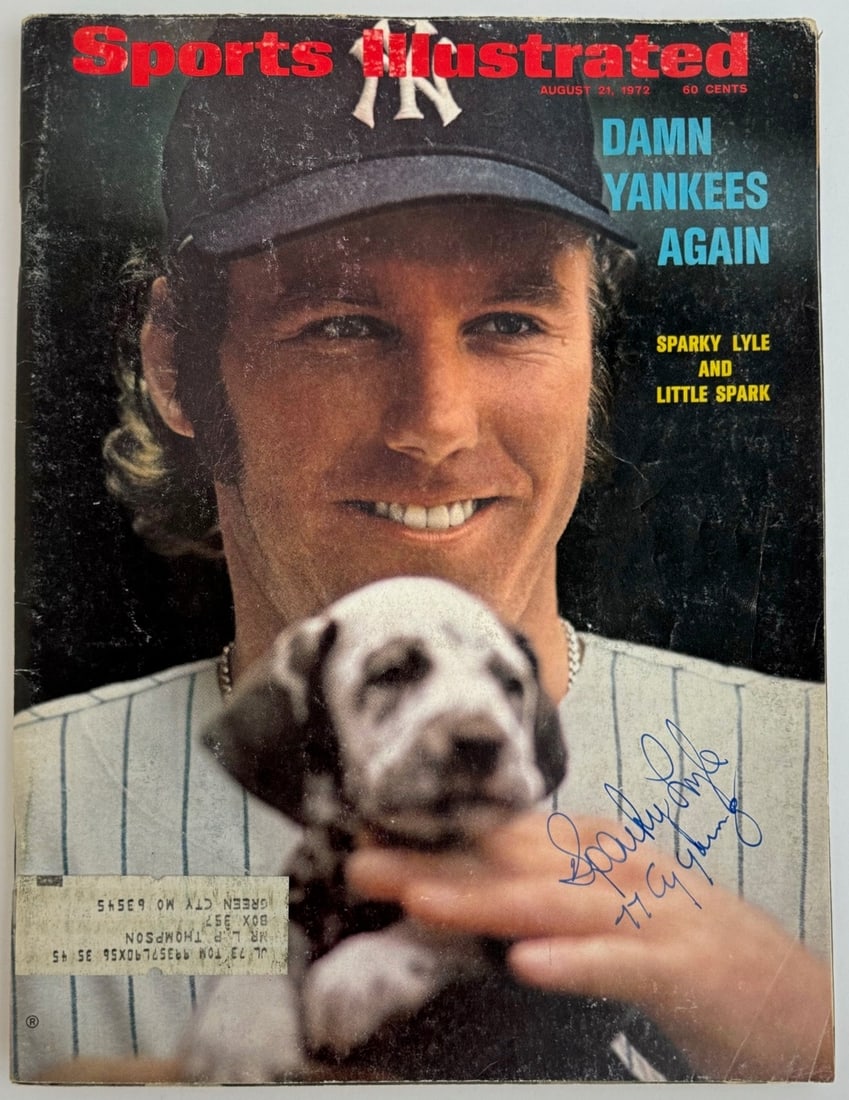 August 21 1972 Lyle Sparky Autographed Sports Illustrated Magazine (1 of 2)
