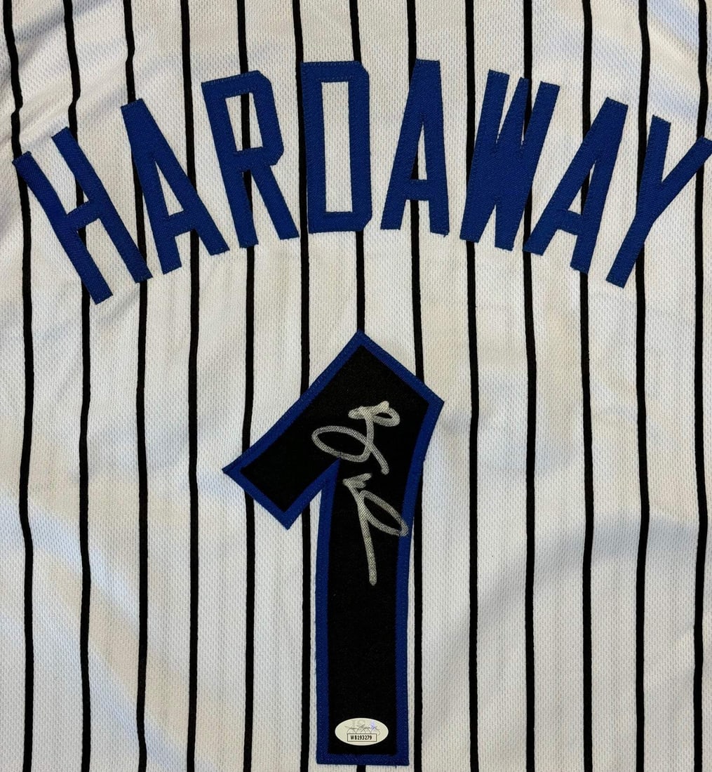 Anfernee Hardaway Autographed Magic Custom Jersey (JSA) - 2