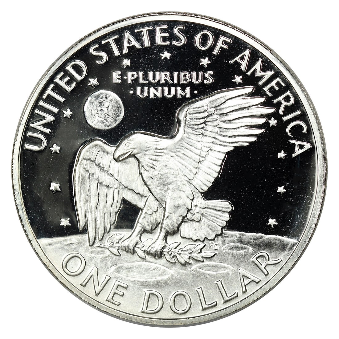 PCGS PR70DCAM Silver Dollar 1972-S Ike - 4