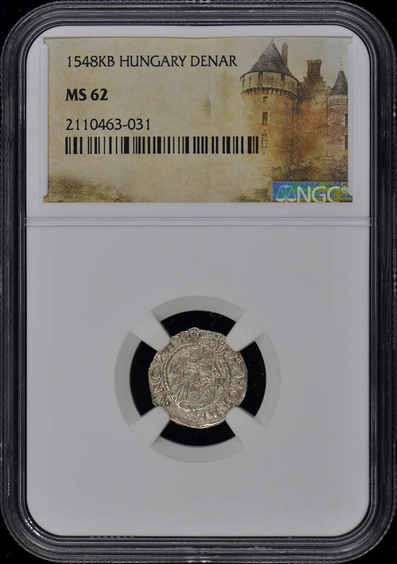HUNGARY MS62 NGC 1548KB: HUNGARY MS62 NGC 1548KB MS62 graded Hungarian coins are highly detailed and visually appealing. The NGC certification provides assurance of the coin's condition, while its circulated state offers a un