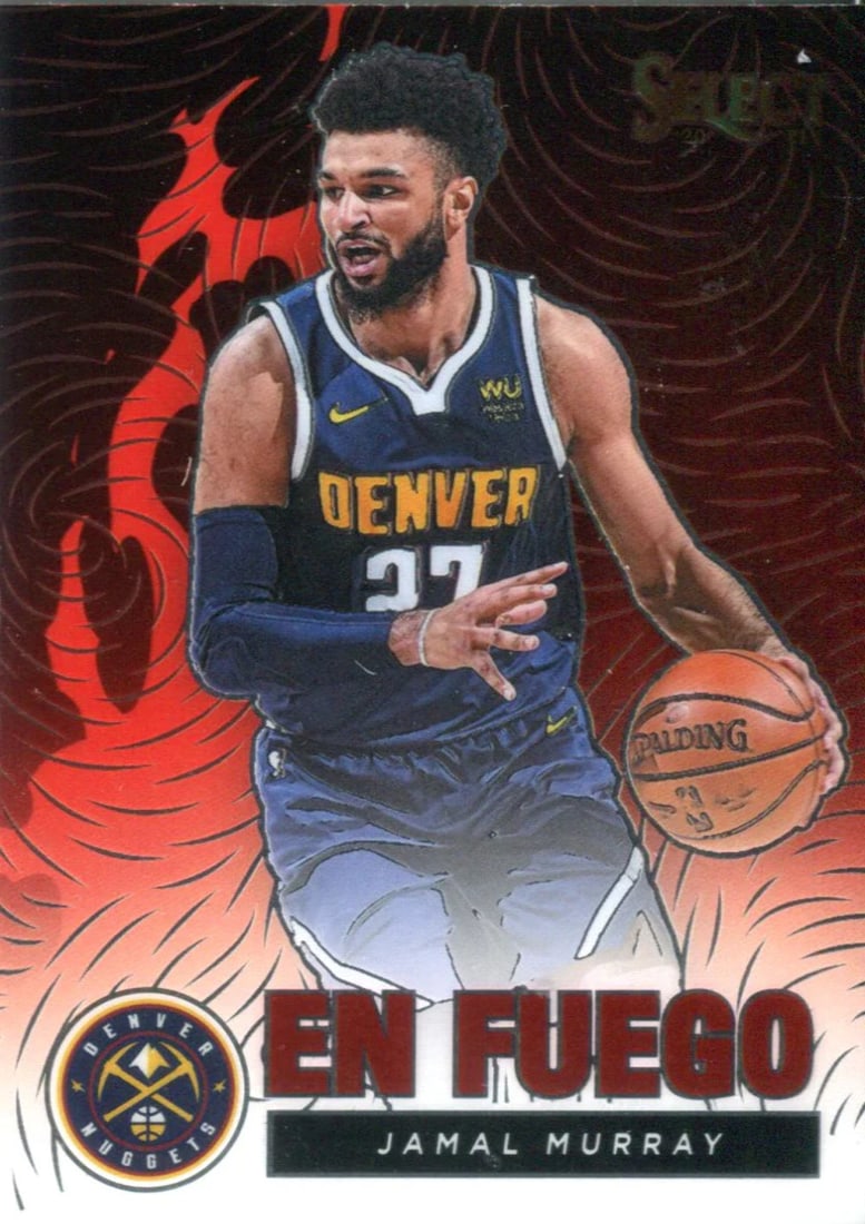 Murray Jamal Select 2020 Panini En Fuego Case Hit Card Hit Card #11: Murray Jamal Select 2020 Panini En Fuego Case Hit Card Hit Card #11 Murray Jamal Select 2020 Panini En Fuego Case Hit Card #11 is a unique collectible featuring the signature of basketball player