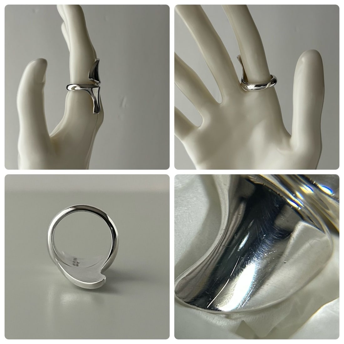 Georg Jensen 194 Sterling Silver 925 Statement Ring Denmark Size US7.5-8 - 2