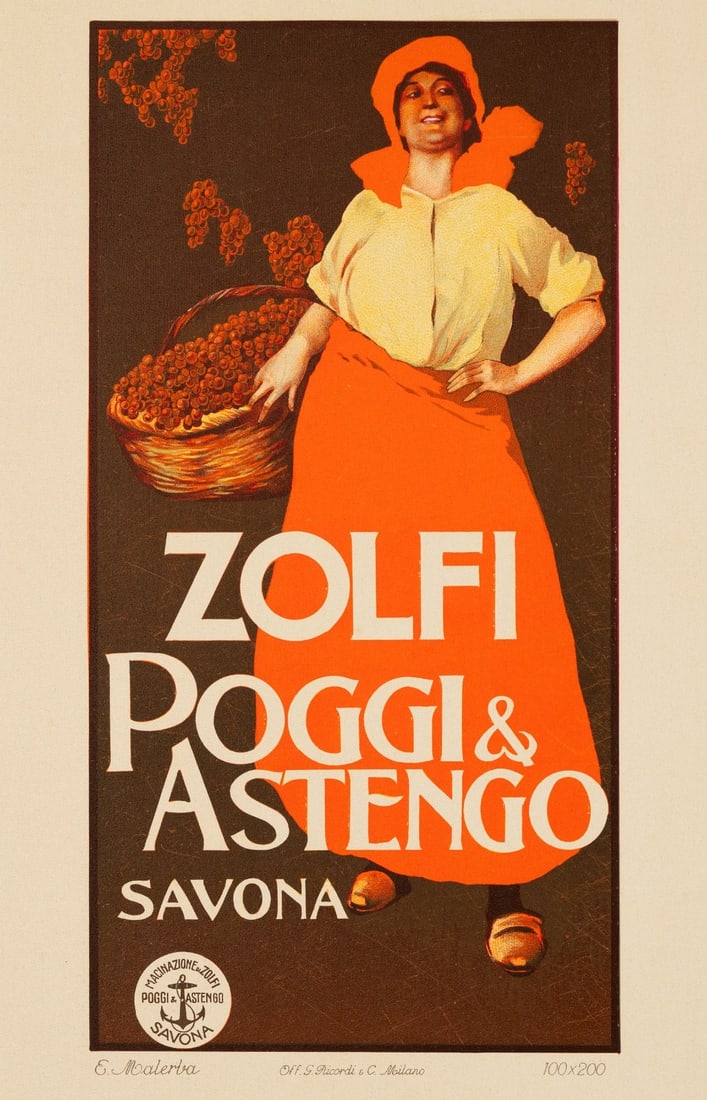 Zolfi By Ettore Malerba Ricordi Portfolio C.1910 Wine (1 of 3)