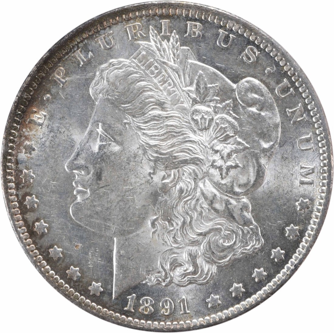 Morgan Silver Dollar AU Slider Uncertified 1891 CC: Morgan Silver Dollar AU Slider Uncertified 1891 CC Uncertified circulated 1891 CC Morgan Silver Dollar, featuring the iconic George T. Morgan design and weighing 26.73 grams, showcases its classic ree