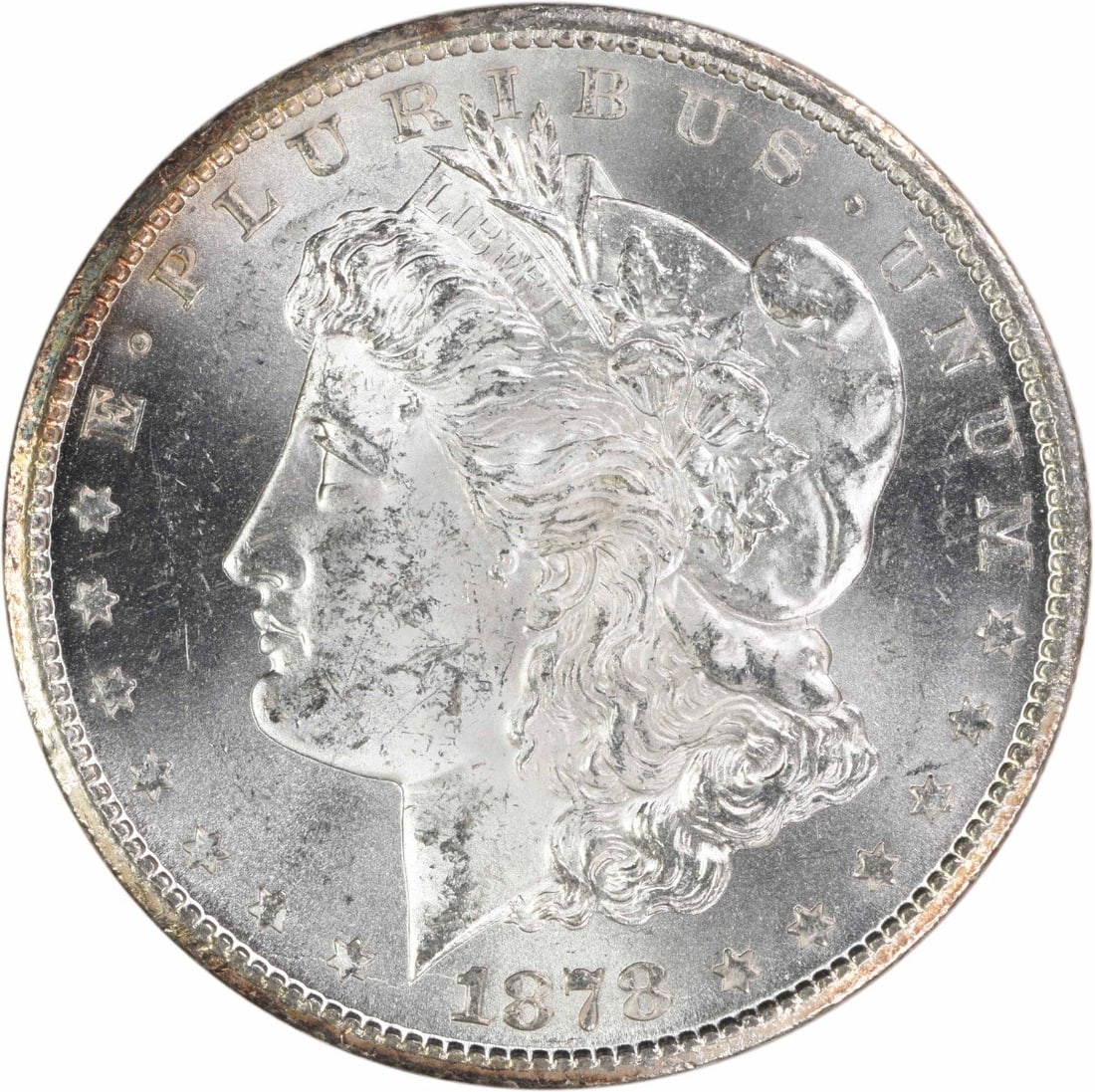 1878-CC Morgan Silver Dollar BU Uncertified: 1878-CC Morgan Silver Dollar BU Uncertified The 1878-CC Morgan Silver Dollar is an Uncirculated coin with a rich history, featuring George T. Morgan's iconic design and a striking reeded edge. Made fr